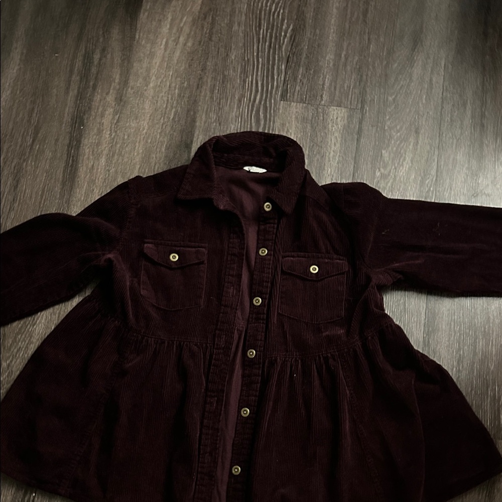 Cato Rich Plum Corduroy Shirt